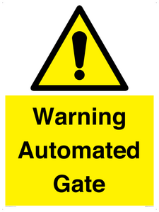 Warning Automated Gate